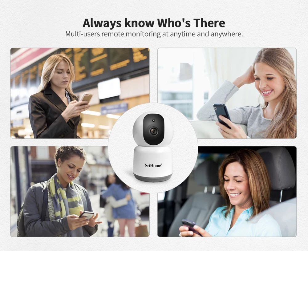 Sricam SH038 HD 4.0MP Wi Fi IP Камера 360 ° мобильного удаленного просмотра внутреннего