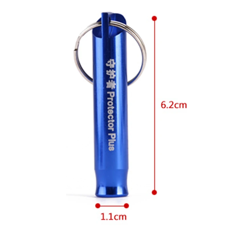 

Hiking Camping Survival Aluminum Whistle With Key Chain Emergency Whistles