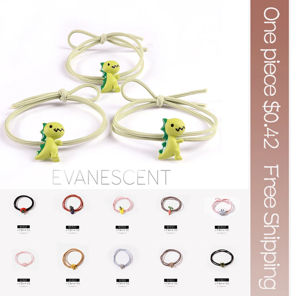 Новые модные детские эластичные резинки для волос 19 цветов головная веревка