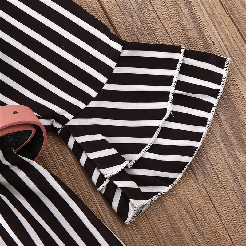 2020 г. Одежда для малышей Детский комбинезон маленьких девочек в полоску с