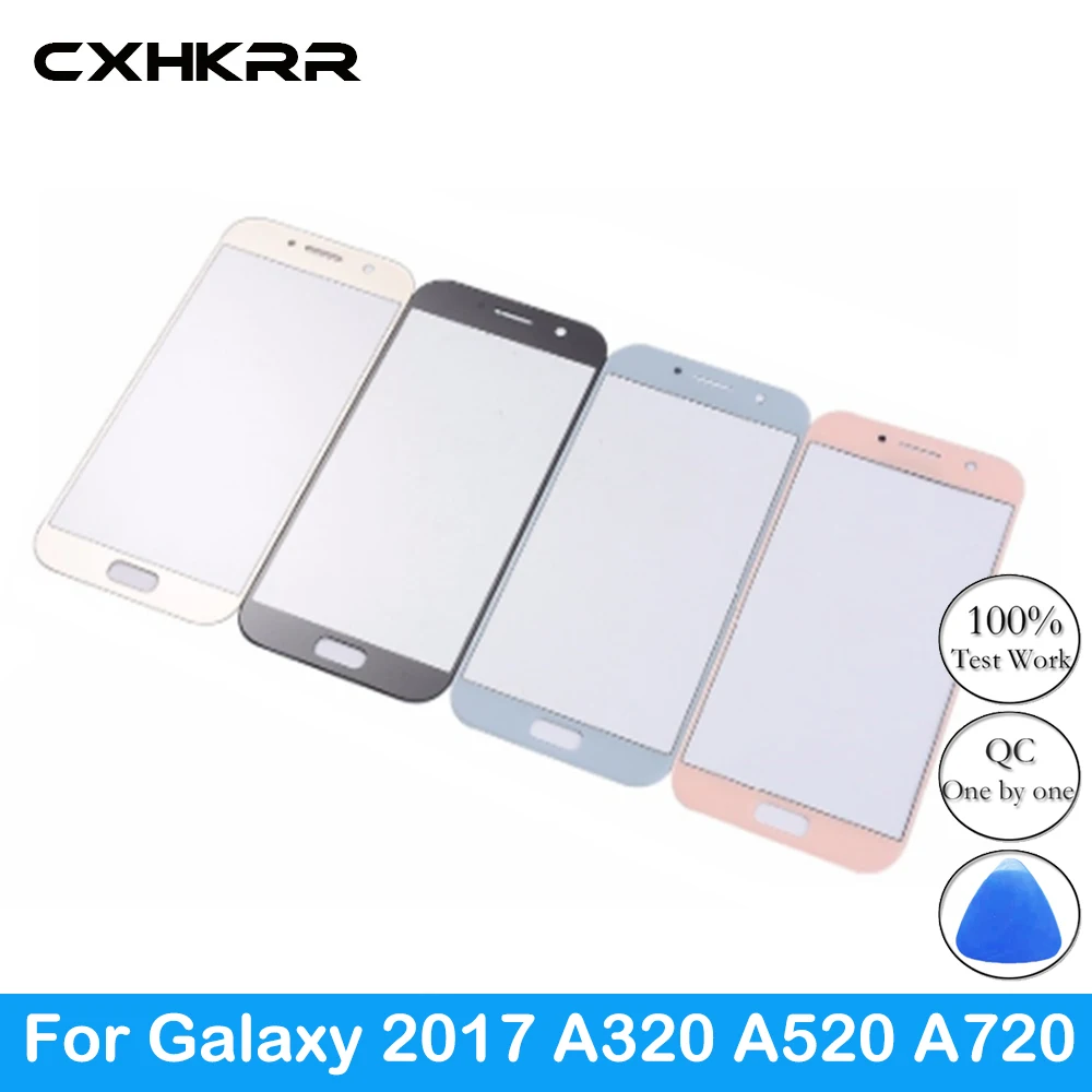 

For Samsung Galaxy A3 A5 A7 2017 A320 A520 A720 Touch Screen Sensor LCD Display Digitizer Glass Cover with Adhesive