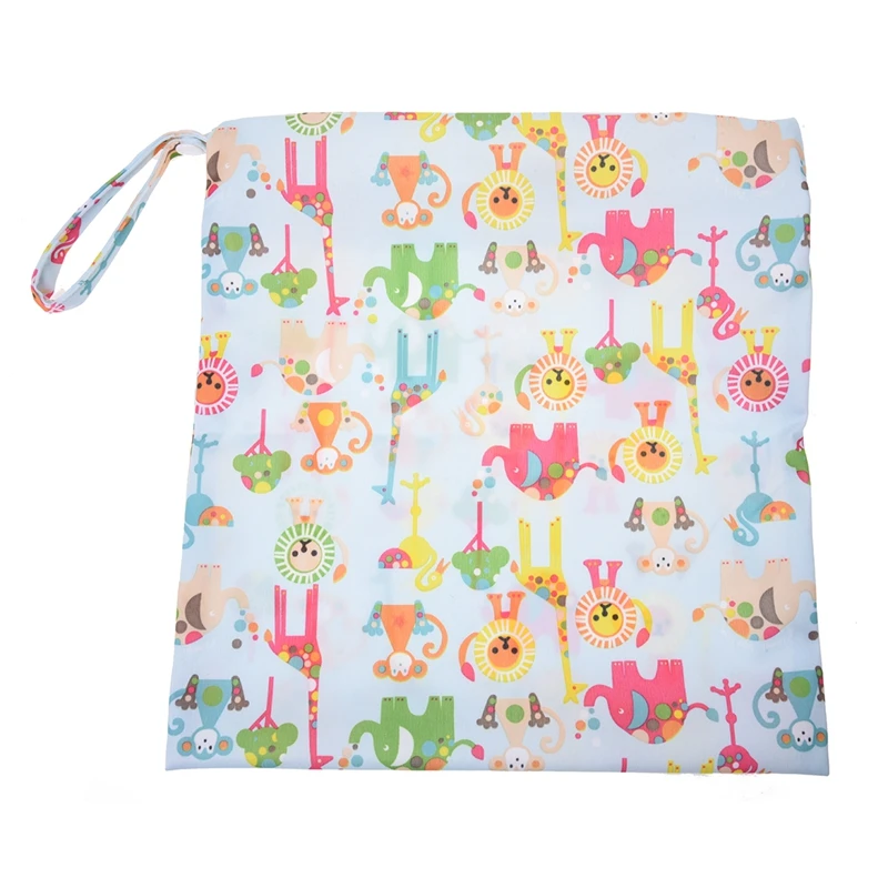

Baby Infant Waterproof Zipper Reusable Cloth Diaper Bag