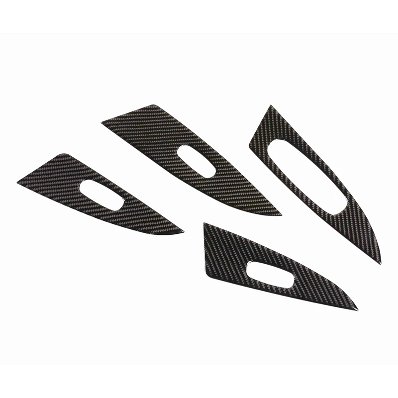 

4Pcs Carbon Fiber ABS Inner Window Switch Panel Cover Trim for Nissan Sylphy 2016-2019 Decoration Stickers