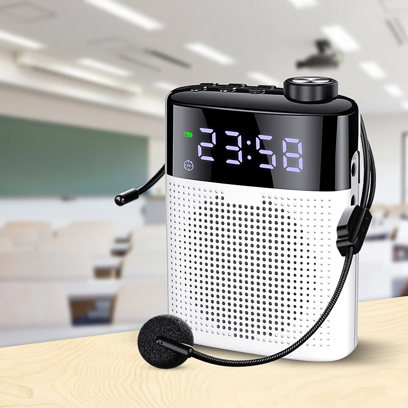 

Soaiy S528 Wireless Bluetooth Portable Megaphone Wired Voice Amplifier Mini Loudspeaker with Mic Lightweight Speaker FM TF