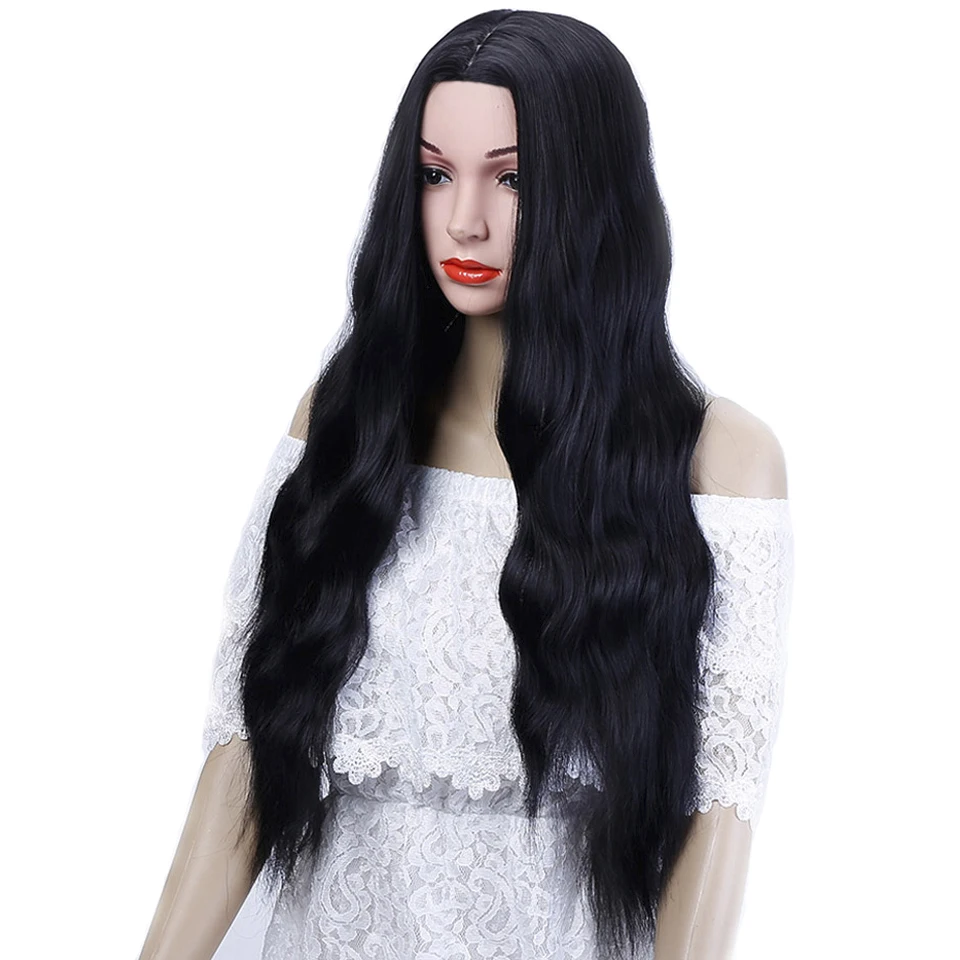 MUMUPI Модные женские черные золотистые серые розовые волосы с челкой