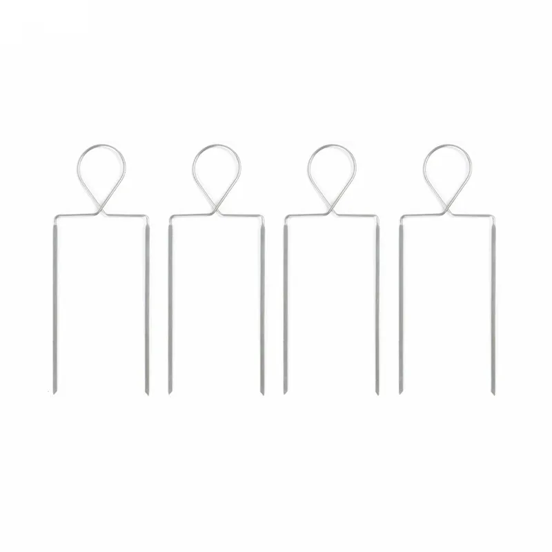 4 шт. 8 ''шампуры для барбекю из нержавеющей стали постный плоты двойной широкий