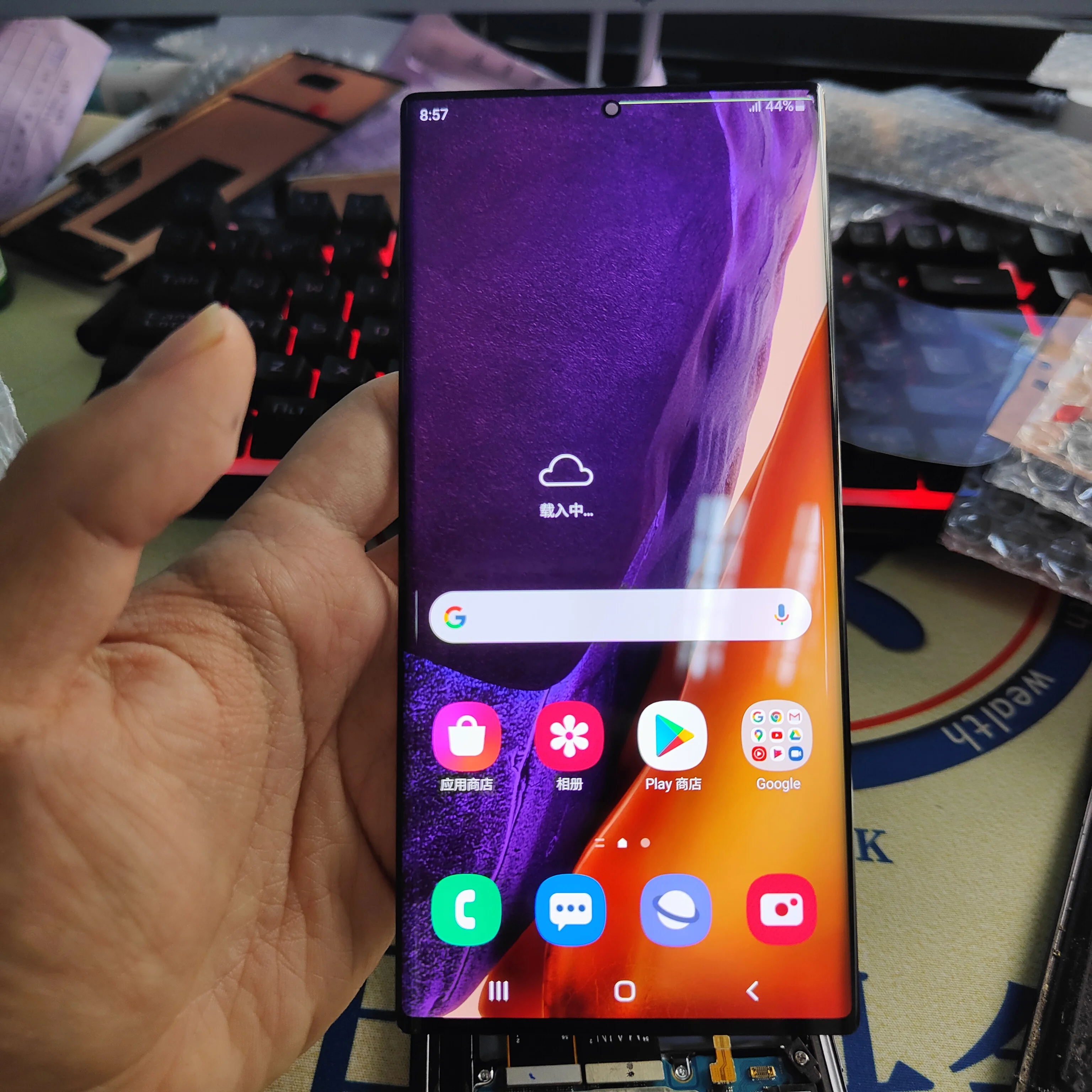 Оригинальный ЖК-дисплей Must Line Point для Samsung Galaxy Note20 ультратонкий дисплей телефон