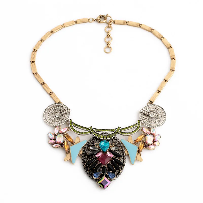 

Новое поступление 2014, оптовая продажа, крупная цепочка в полоску, ожерелье с большим кулоном