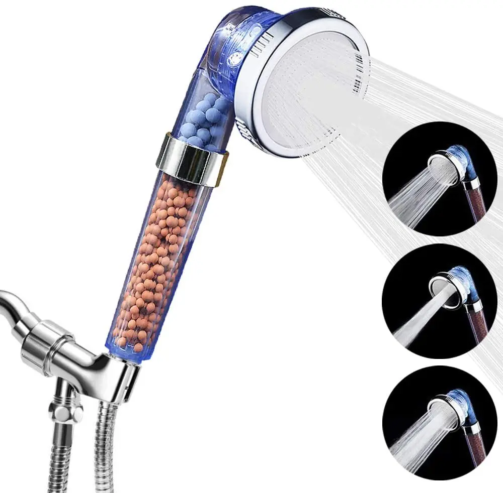 

Насадки для душа с ионизатором фильтр фильтрации с функцией экономии воды под высоким давлением 3 Режим Функция спрей ручной душ для сухих в...