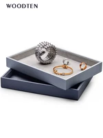 light luxury microfiber jewelry tray high end jewelry display tray pu leather ring jewelry tray jewelry jewelry display tray