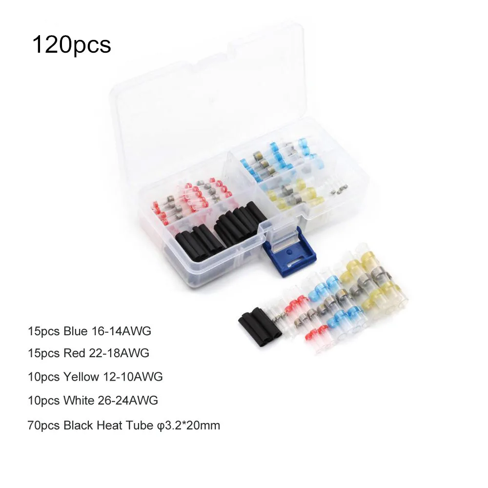 20/50/120 шт. разъемы проводов Уплотнительная втулка трубки терм усадочная припоя