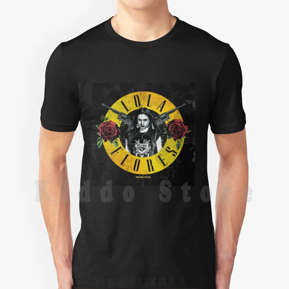 Camiseta Lola Flores Футболка Мужская Хлопок S-6xl Irse Guns And Roses El Brillo De Los