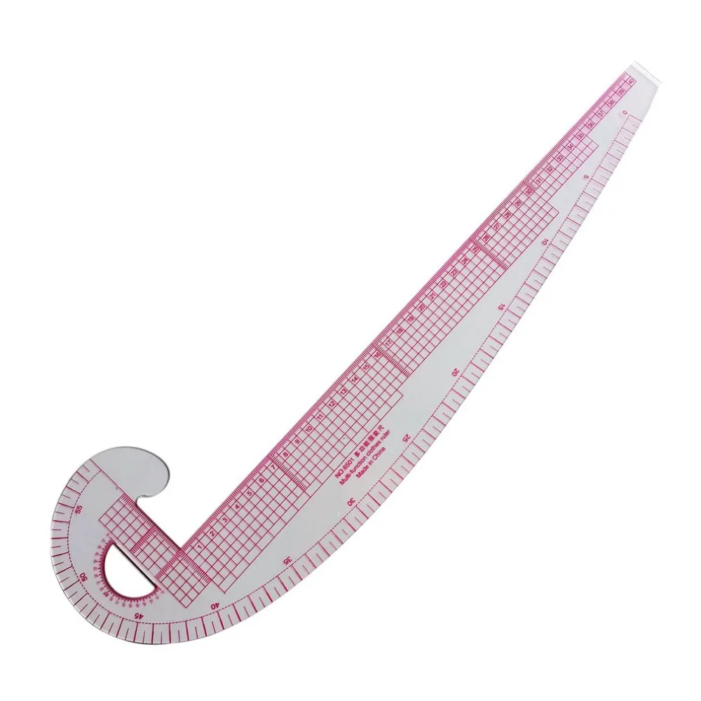 New Multi-function Plastic French Curve Sewing Ruler Tailor Design Making Clothing 360 Degree Bend Measure Tools | Канцтовары для