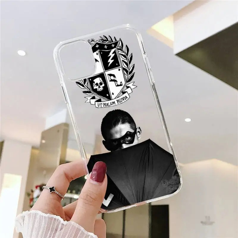 

TV show The Umbrella Academy Phone Case Transparent soft For iphone 5 5s 5c se 6 6s 7 8 11 12 plus mini x xs xr pro max