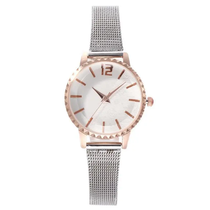 

Часы наручные женские кварцевые с кристаллами, модные простые, 2019