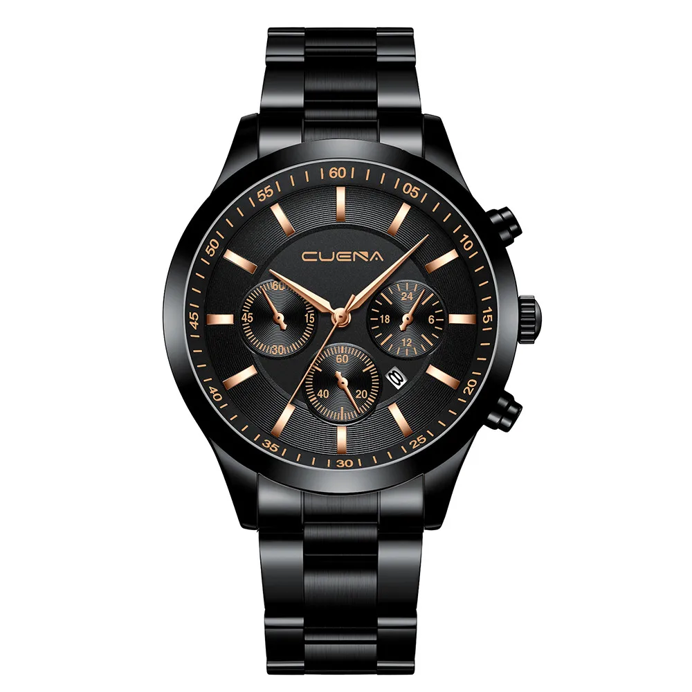 

2021 Mens Fashion Watches Men's Steel Belt Analog Sport Quartz Wrist Watch Gifts Relojes Para Hombre Business Man Clock Reloj