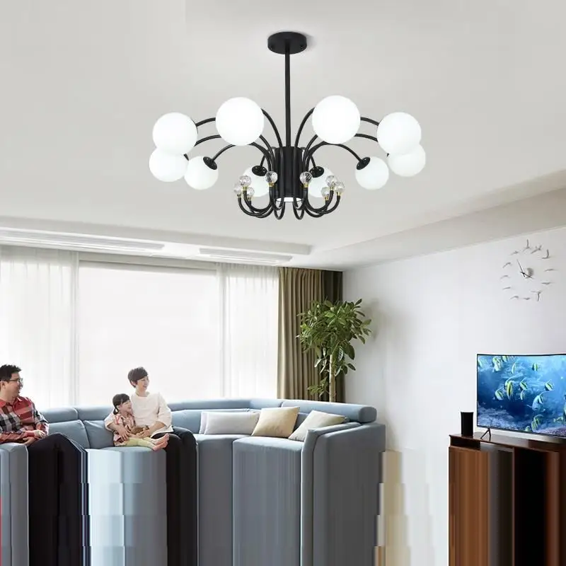 Sospensione современный дизайн Deco Chambre Fille Crystal Lampen подвесной светильник | Лампы и