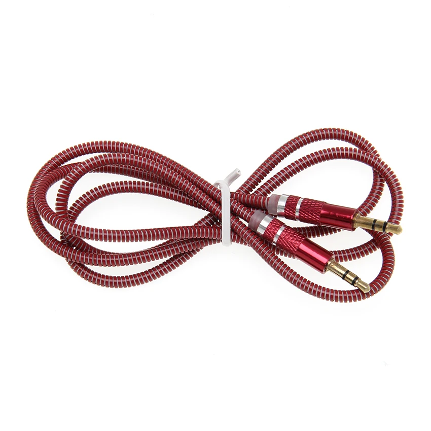 

Spring 3.5 Jack Aux Cable 3.5 Mm To 3.5mm Audio Cable Male To Male Car Aux Cord for Iphone Samsung Mp3 500pcs/lot