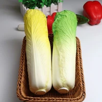 long cabbage dish fake green plant cabinet decoration artificial fruits and vegetables plastic food decoration c