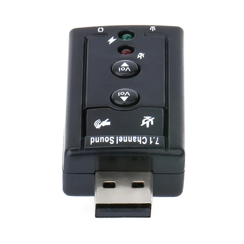 Внешняя звуковая карта Chielecna 7 1 USB к разъему 3 5 мм аудиоадаптер для наушников