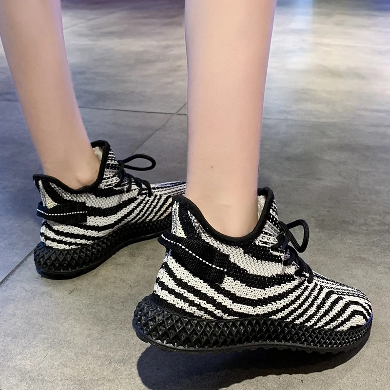 Дизайнерская обувь Kanye 350 женские кроссовки ADV роскошные вязаные зимние с