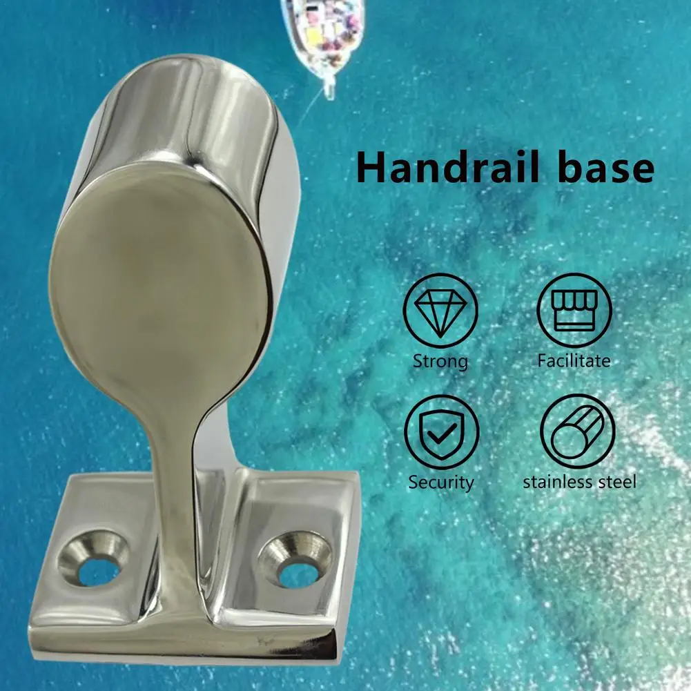 

Boat Hand Rail Base Stainless Steel 316 Stern Bracket Railing Base Yacht Hardware Marine Universal Boat Accessories