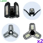 Деформируемый светодиодный светильник для гаража, 406080 Вт, 2 шт.лот, 110-220 В, высокий Холодныйтеплый белый, с регулируемым углом, светодиодная лампа для мастерской