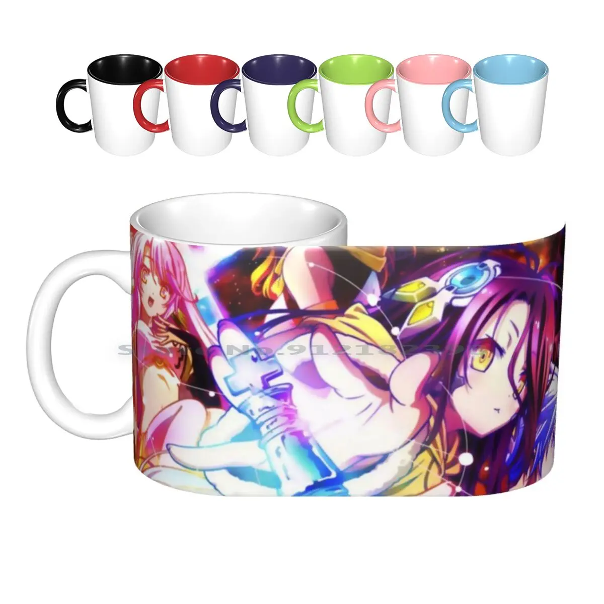 

Керамические кружки No Game No Life 8, кофейные чашки, Кружка для молока и чая, кружка No Game No Life Ngnl No Game No Life Sora Shiro Dola Riku Game Human