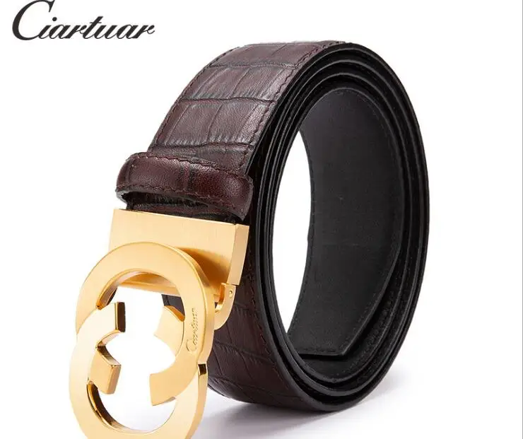 Роскошный дизайнерский брендовый ремень для мужчин и женщин из натуральной кожи