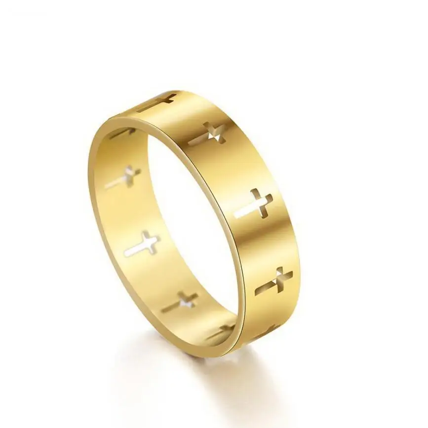 Женские кольца из нержавеющей стали 316L простые ажурные в стиле хип-хоп панк |