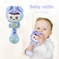 baby shaking rattle hand bell teethers for teeth early educational toys music light teether for children learning baby toys