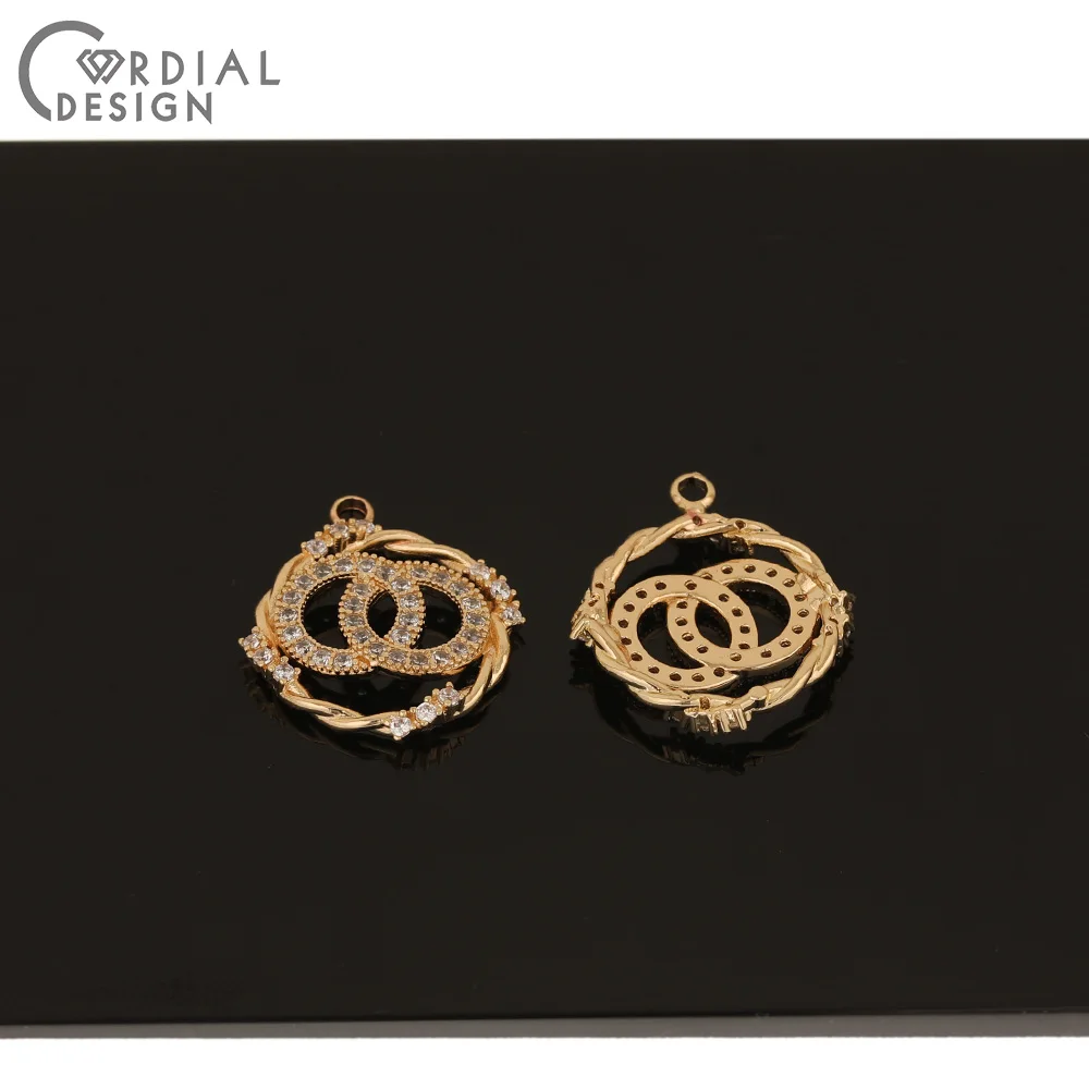

Cordial Design 30Pcs 21*23MM Jewelry Accessories/DIY Earrings Making/CZ Charms/Hand Made/Pendant/Jewelry Findings & Components