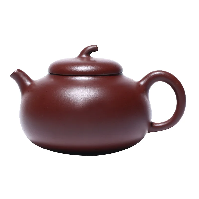 

Yixing purple clay clay eggplant melon teapot gift tips