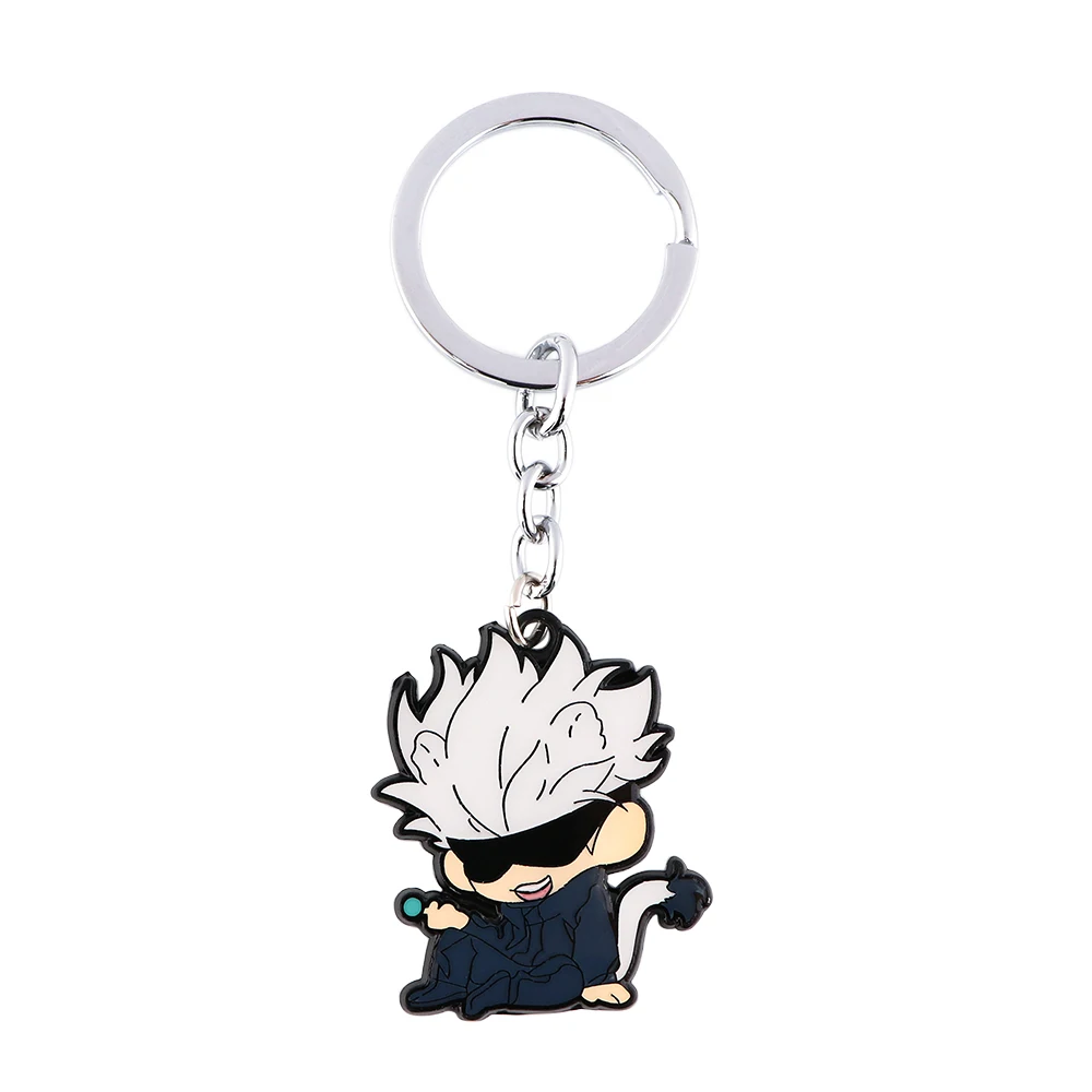 

SP1367 Anime Boy Keychain Cartoon Key Chain Ring Pendant Hat Keychain Key Holder Charm Cosplay Jewelry
