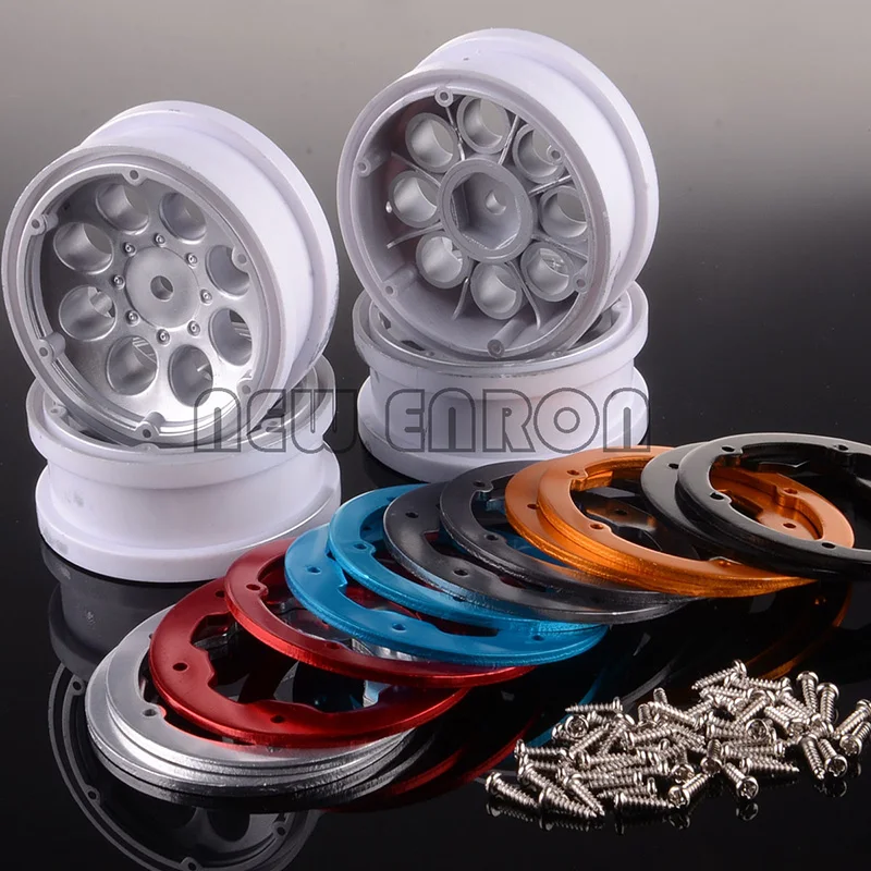 Новый ENRON 4P 1 9 &quotсеребристый Beadlock Ступица колеса RC автомобиль Рок Гусеничный SCX10