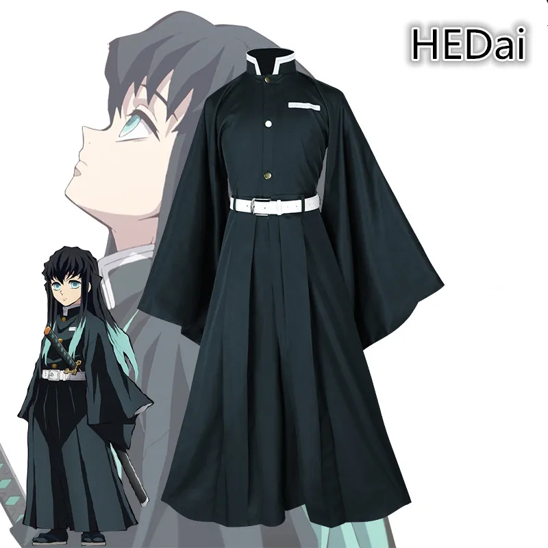 

Comic Cosplay Demon Slayer: Kimetsu no Yaiba Tokitou Muichirou Cosplay Costume Halloween Outfits Top+Pants+Belt+Socks