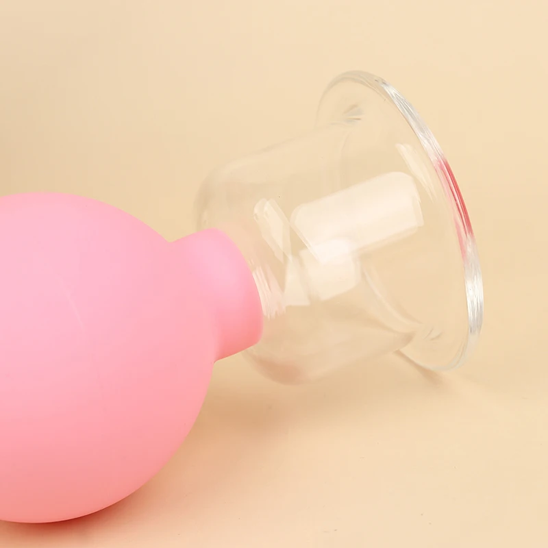 

1PCS Vacuum Cupping Cups Pvc Head Glass Suction Body Massage Anti Cellulite Cup Lip Enhancer Device Therapy Jar