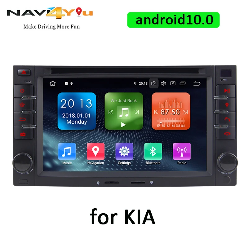Автомобильный радиоприемник 6 2 дюйма 2Din Android10 DVD плеер для Kia SORENTO MAGENTIS SPORTAGE MORNING CEED