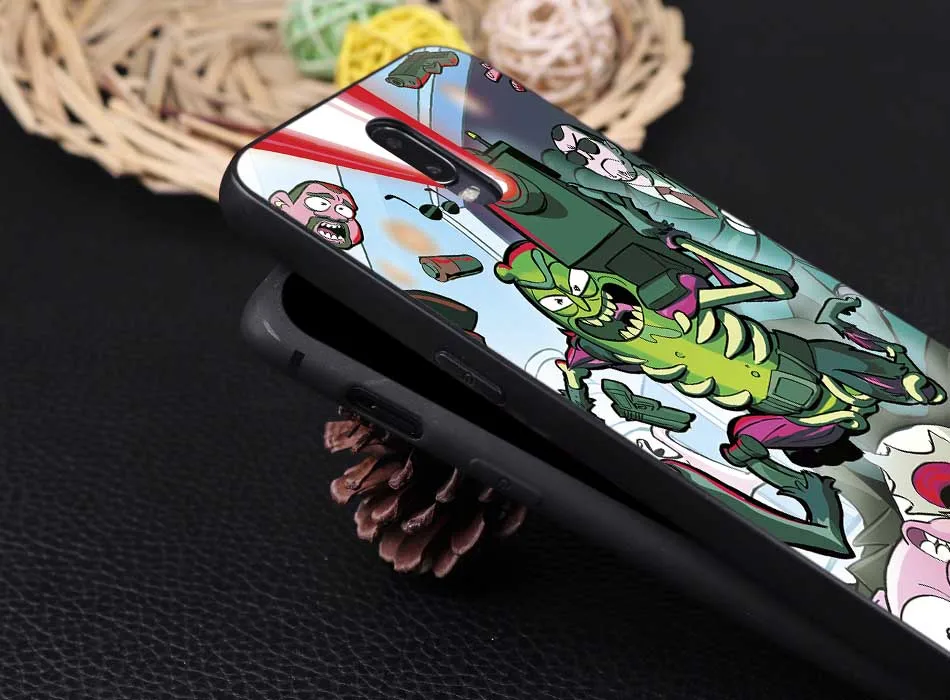 Для oneplus one plus 7 pro 7t pro 7 6 6t 5t Мягкий силиконовый чехол для телефона Забавный мультфильм Рик и Морти аниме