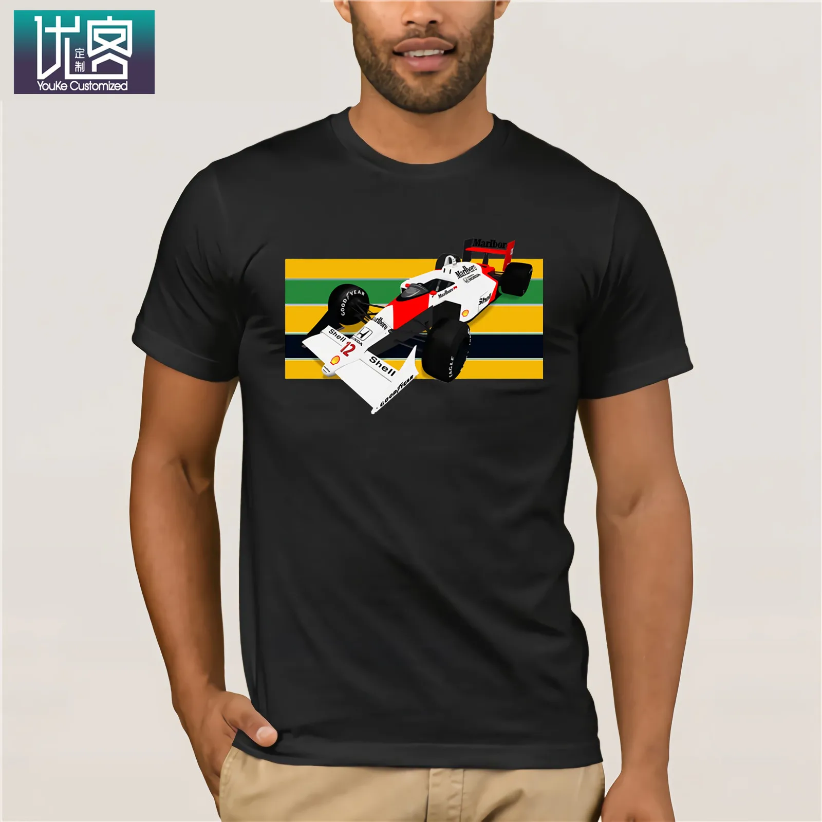 4 ayrton senna mlaren mp4 jeremy owen прозрачные винтажные мужские топы с круглым вырезом