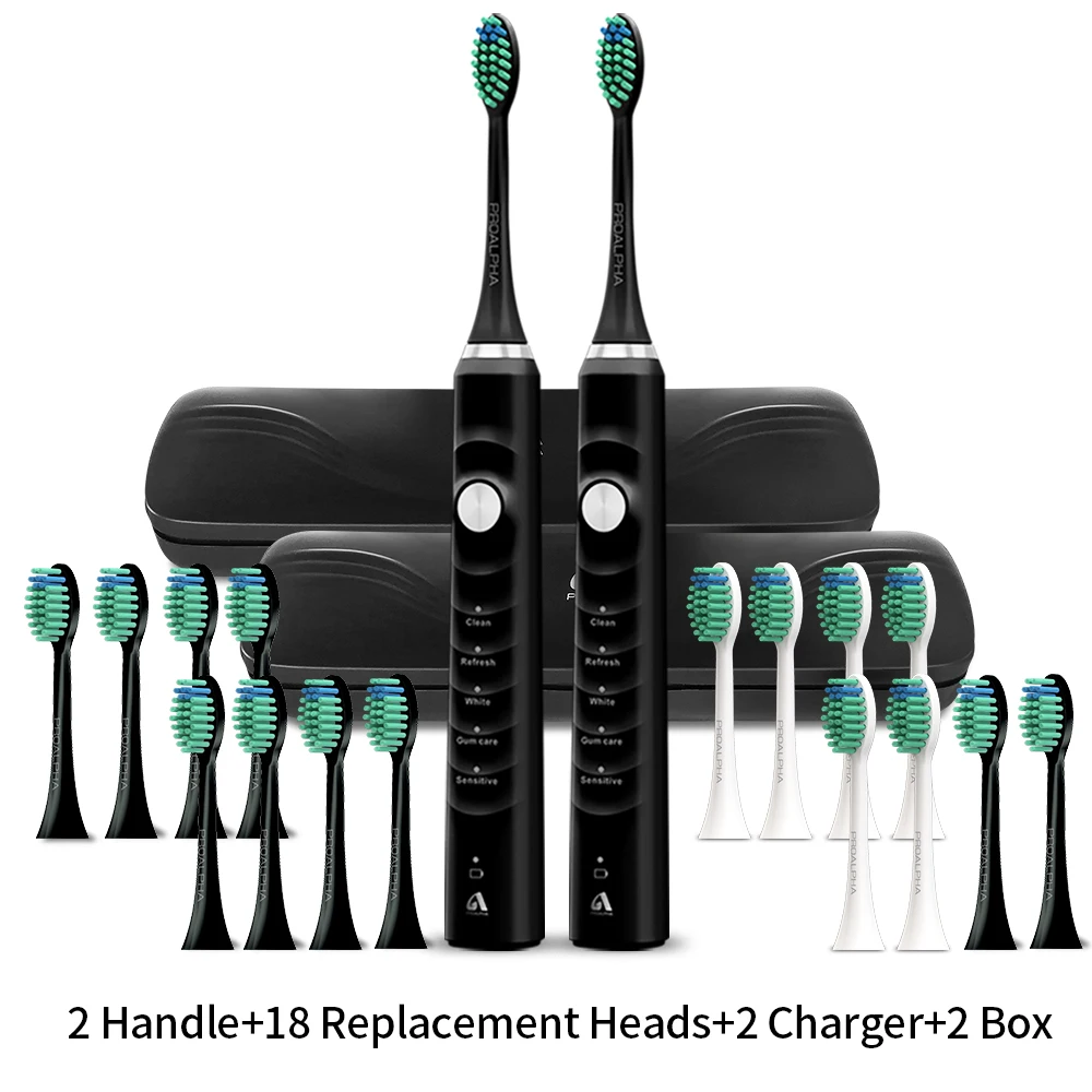 

Adults Electric Toothbrush Wireless Rechargeable Brush Heads Proalpha Toothbrushes Travel Sonic Whitening Electric Tooth Brush