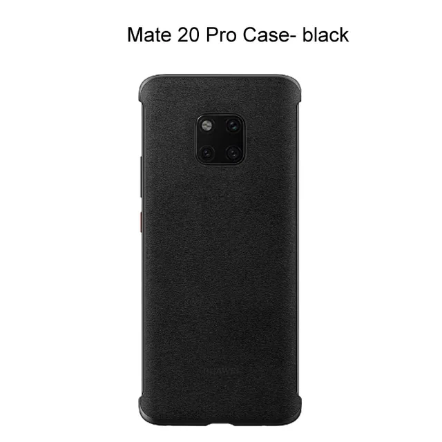 Mate 20 Pro Black Официальный HUAWEI mate 20 mate 20 Pro Чехол Обложка на заднюю панель из искусственной кожи защитный чехол для mate 20 mate 20Pro чехол - Цвет: Mate 20 Pro Black