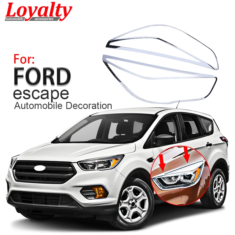 Лояльности для Ford KUGA Escape 2017 2018 передняя фара абажур лампы с металлическим