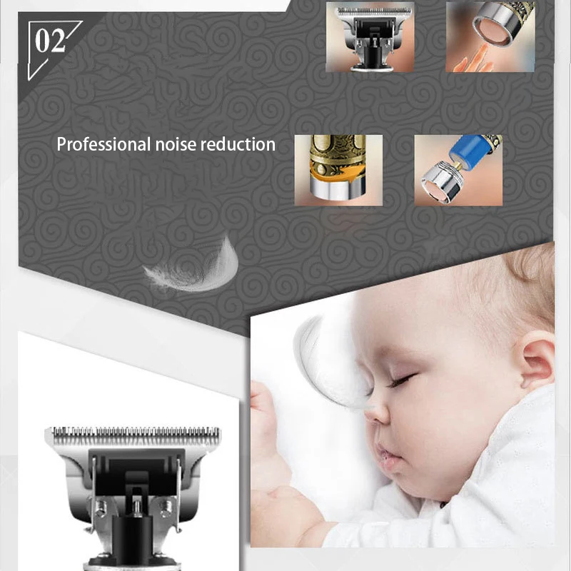 Машинка для стрижки волос Скелет тяжелый Риттер беспроводной триммер мужчин 0 мм