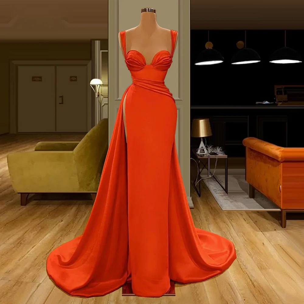 

2021 Newest Mermaid Evening Dresses Long Sexy Abendkleider Dubai Simple Prom Gowns Party Abiye Gece Elbisesi Arabic Vestidos