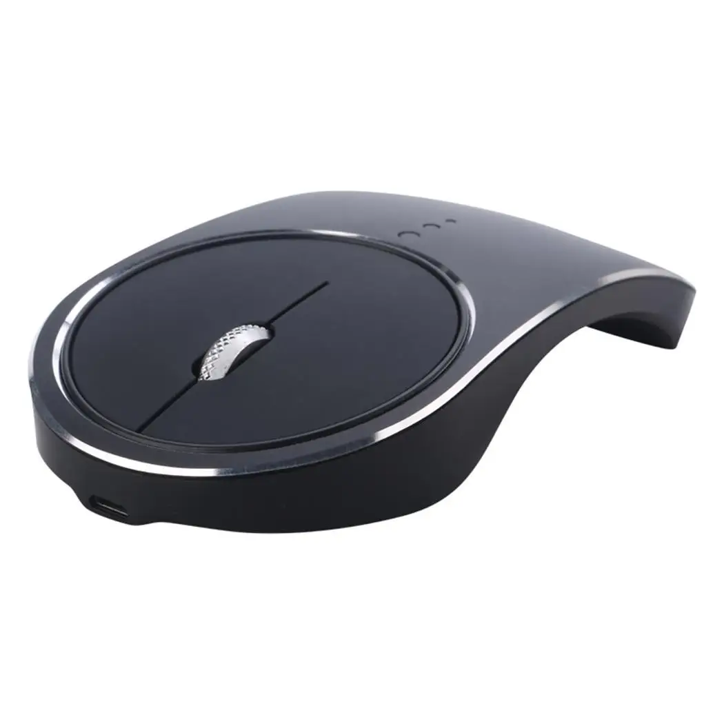 Беспроводная заряжающая мышь из алюминиевого сплава Бесшумная четырехходовое