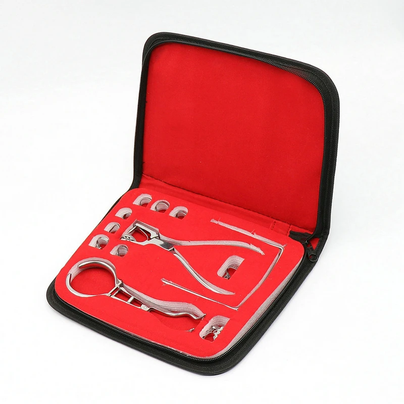 12 шт./компл. зубной Уход зубная Резина плотина коррекция Дырокол инструменты для