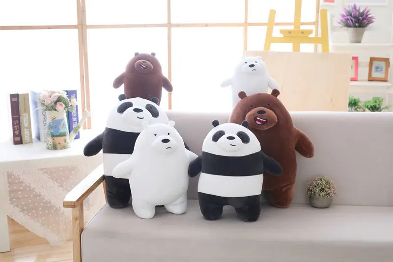 10 см-50 см Kawaii Мы Голые Медведи панда плюшевая игрушка мультяшный медведь мягкая кукла Медведь Панда Мягкая кукла Дети Детские игрушки подарок на день рождения