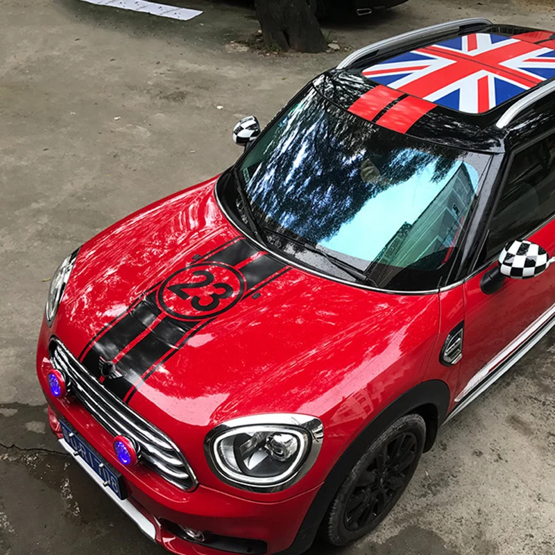 Автомобильный капот багажник двигателя задний 23 номера наклейки для Mini Cooper One d
