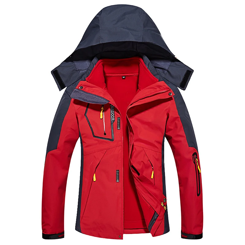 Зимние женские куртки с хлопковой подкладкой из 2 предметов для пешего туризма